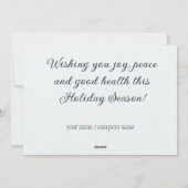 冬の森の雪 シーズンカード (裏面)