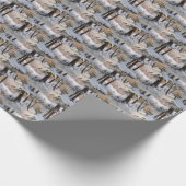 冬の森の風景 ラッピングペーパー (角)