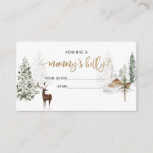 冬の森の鹿の大きさはmommys腹 エンクロージャーカード (正面)