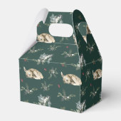 冬の森の鹿クリスマス フェイバーボックス (裏面サイド)