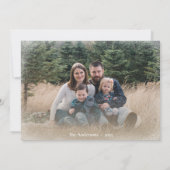 冬の森の鹿　ハッピー ホリデー フォト (裏面)