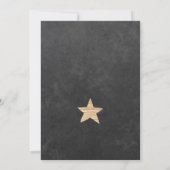 冬の森の黒板水彩ベイビーシャワー 招待状 (裏面)