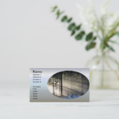 冬の森を通るサンビーム 名刺 (スタンド正面)