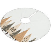 冬の森ニュートラルモノグラム ブラッシュドポリエステルツリースカート (アングル)