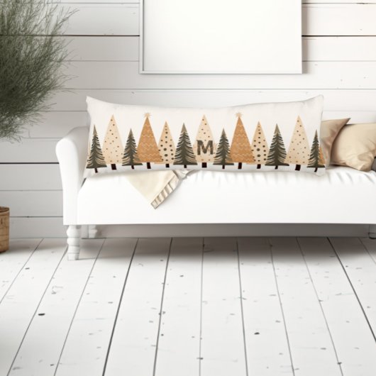 冬の森ニュートラルモノグラム ボディピロー