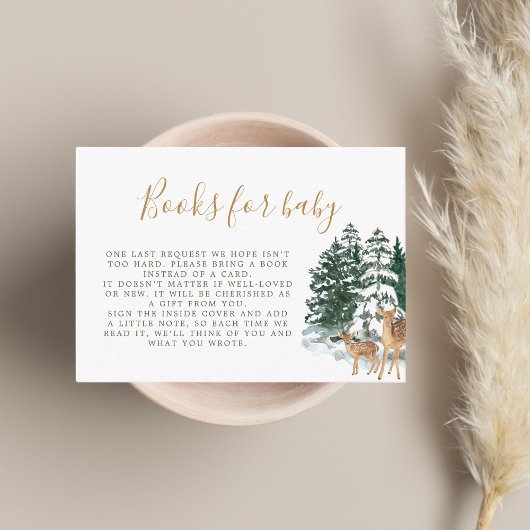 冬の森ベビー エンクロージャーカード