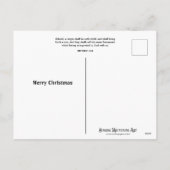 冬の森マシューKJV聖句クリスマス シーズンポストカード (裏面)