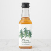冬の森メリークリスマスカンパニー リキュールボトルラベル (正面)