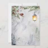 冬の森ランタンブライダルシャワー招待状 招待状 (裏面)