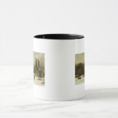 冬の森林への入口 マグカップ (中央)