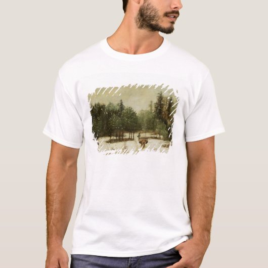 冬の森林への入口 Tシャツ (正面)