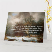 冬の森林アイザイアの聖なる書物、経典の救助の大きいカード カード (黄色い花)