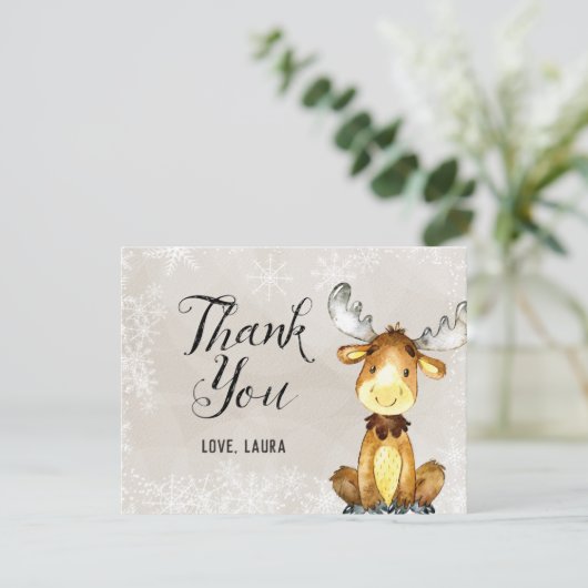 冬の森林サンキューカード サンキューカード (スタンド正面)