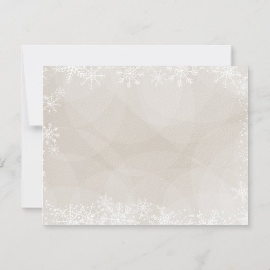 冬の森林サンキューカード サンキューカード (裏面)