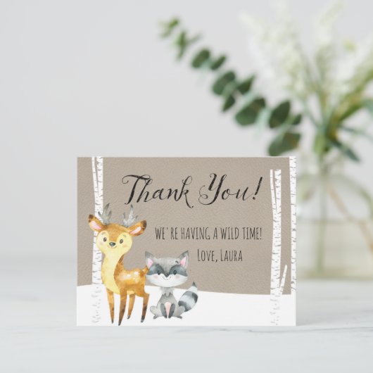 冬の森林サンキューカード サンキューカード (スタンド正面)