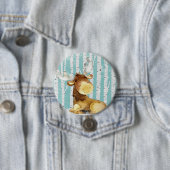 冬の森林シカの森林動物の友人 缶バッジ (インサイチュ)