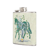 冬の森林新年の馬 フラスク (左)