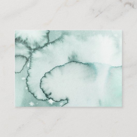 冬の森林本ベビー エンクロージャーカード (裏面)