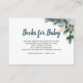 冬の森林本ベビー エンクロージャーカード (正面)