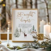 冬の森林深夜おむつ ポスター