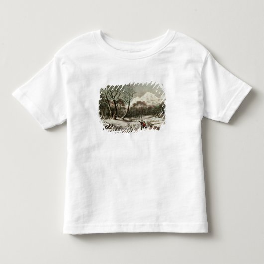 冬の森林 トドラーTシャツ (正面)