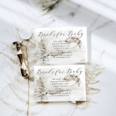 冬の森男の赤ちゃんシャワーブックベビー エンクロージャーカード