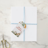 冬の森素朴のキノコのメリークリスマス ギフトタグ (より糸付き)