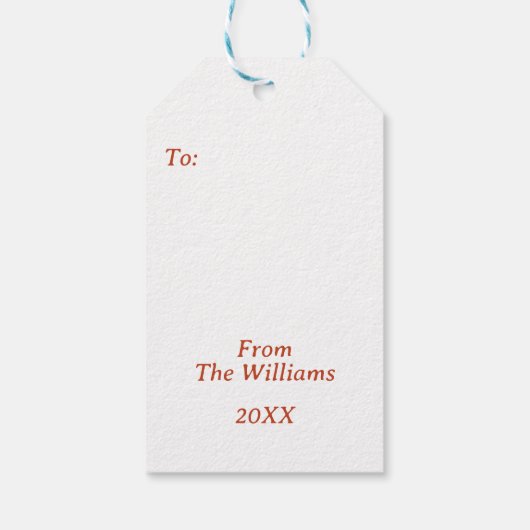 冬の森素朴のキノコのメリークリスマス ギフトタグ (裏面)