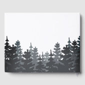 冬の森結婚の ゲストブック (裏面)