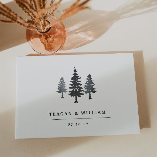 冬の森結婚の ゲストブック