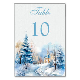 冬の森結婚教会 テーブルナンバー