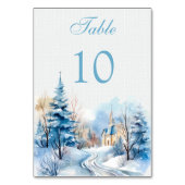 冬の森結婚教会 テーブルナンバー (正面)