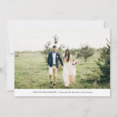 冬の森 |お祝いの写真 シーズンカード (正面)