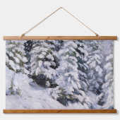 冬の森 | アレクサンダーボリソフ 吊り下げ型タペストリー (正面)