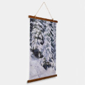 冬の森 | アレクサンダーボリソフ 吊り下げ型タペストリー (傾斜あり)