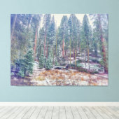 冬の森 キャンバスプリント (インサイチュ (ウッドフロア))