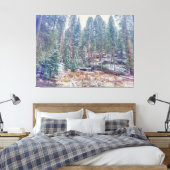 冬の森 キャンバスプリント (インサイチュ (寝室))