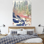 冬の森 キャンバスプリント (インサイチュ (寝室))