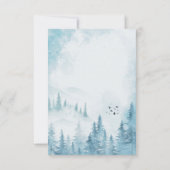 冬の森, ストリングライト, 結婚式の披露宴 招待状 (裏面)