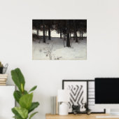 冬の森 – チャールズ・W・イートンファインアートポスター ポスター (ホームオフィス)