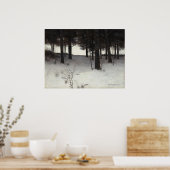 冬の森 – チャールズ・W・イートンファインアートポスター ポスター (キッチン)