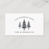 冬の森 |パインツリーロゴ 名刺 (正面)