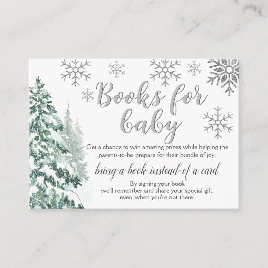 冬の森 |ベビーエンクロージャカードの帳簿 エンクロージャーカード (正面)