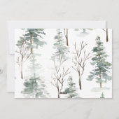冬の森 | ホリデーシーズンの喜び シーズンカード (裏面)