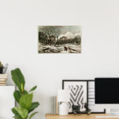 冬の森 ポスター (ホームオフィス)