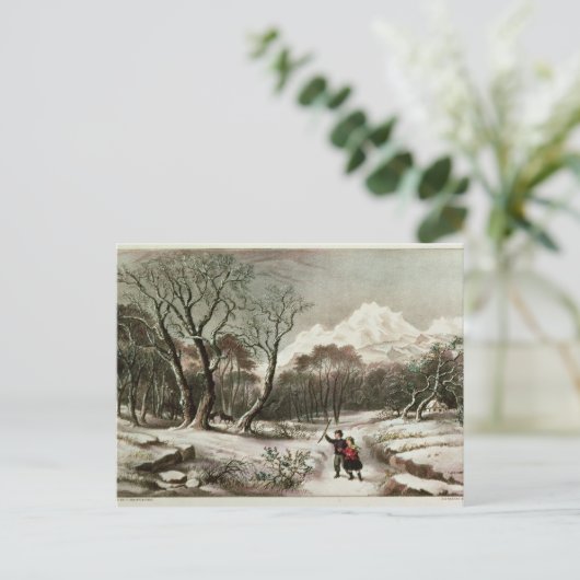 冬の森 ポストカード (スタンド正面)