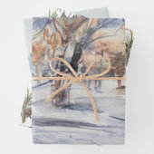 冬の森 ラッピングペーパーシート (インサイチュ)