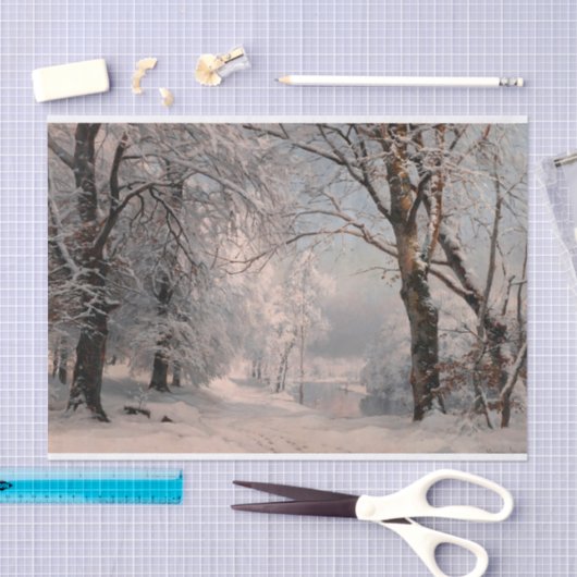 冬の森 薄葉紙 (クラフト)