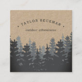 冬の森 | Kraft スクエア名刺 (正面)