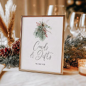 冬の植物の結婚式のカード&ギフト ポスター